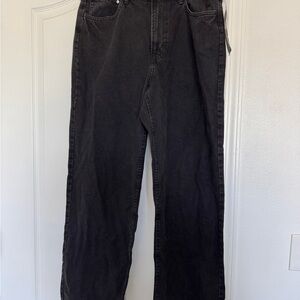 Women’s Wide Leg Black Jeans High Waist